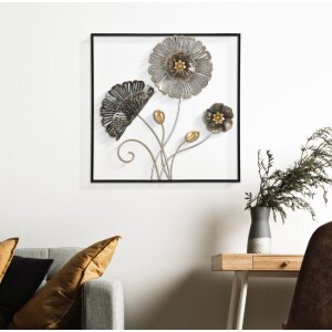Decoración mural Mauro Ferretti Cuadrado 50x5,5x50 cm multicolor