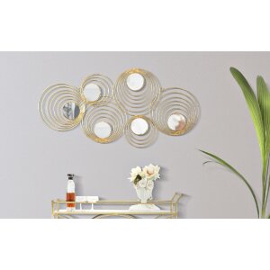 Panel mural Mauro Ferretti Rays 90x2,5x45 cm dorado