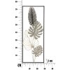 Mauro Ferretti panel mural Plam 28,5x3x74 cm multicolor