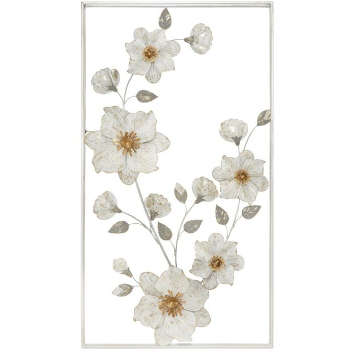 Mauro Ferretti panel mural Flix 50x5,5x90,5 cm oro blanco