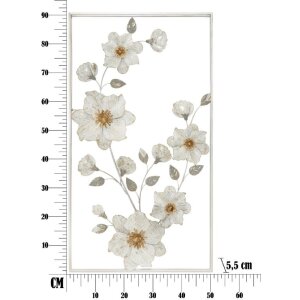 Mauro Ferretti panel mural Flix 50x5,5x90,5 cm oro blanco