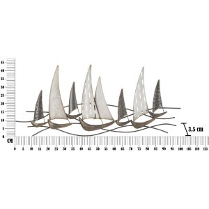 Mauro Ferretti panel mural Regata 100x3x44 cm multicolor