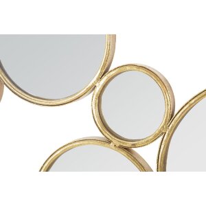 Panel mural Mauro Ferretti con espejos 100x2,3x51,5 cm color oro