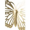 Decoración mural Mauro Ferretti mariposa 43x2x35 cm color oro