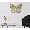 Decoración mural Mauro Ferretti mariposa 43x2x35 cm color oro