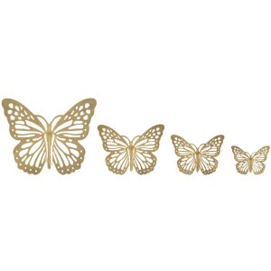 Mauro Ferretti decoración de pared set mariposas 4...