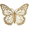 Mauro Ferretti decoración de pared set mariposas 4 unid. 35x2x2916x2x12 cm color oro