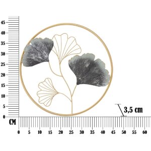Mauro Ferretti panel mural Flor Simple Ø 45,5x3,5 cm multicolor