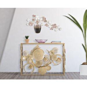 Florero panel mural Mauro Ferretti 87,5x6x46 cm multicolor