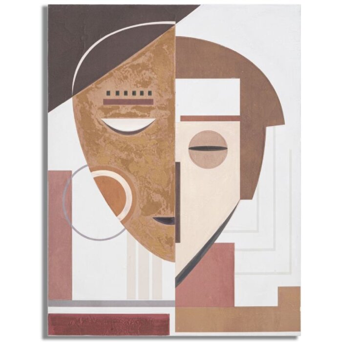 Mauro Ferretti mural Ethnic Face 60x2,7x80 cm multicolor