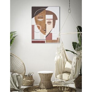 Mauro Ferretti mural Ethnic Face 60x2,7x80 cm multicolor