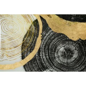 Mauro Ferretti Cuadro de cristal con marco Woody 60x3,5x90 cm multicolor