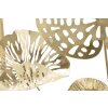 Mauro Ferretti panel mural flores doradas 50x5x50 cm color oro
