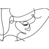 Mauro Ferretti panel mural Body Simply Set 2 piezas 50x1x100 cm negro