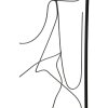 Mauro Ferretti panel mural Body Simply Set 2 piezas 50x1x100 cm negro
