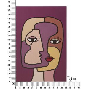 Mauro Ferretti mural Cara 60x3x90 cm multicolor
