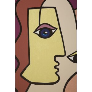 Mauro Ferretti mural Cara 60x3x90 cm multicolor