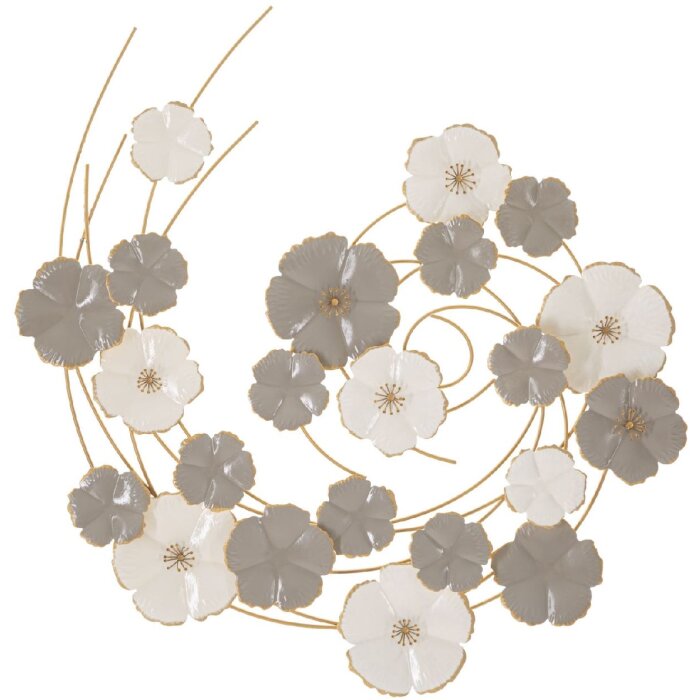 Mauro Ferretti panel mural Lotly 63,5x5x67,9 cm blanco gris