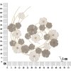 Mauro Ferretti panel mural Lotly 63,5x5x67,9 cm blanco gris