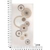 Mauro Ferretti mural Circly con aplique 50x3,2x100 cm color crema