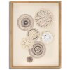 Mauro Ferretti mural Circly con aplique 45x3.2x60 cm color crema