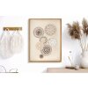 Mauro Ferretti mural Circly con aplique 45x3.2x60 cm color crema