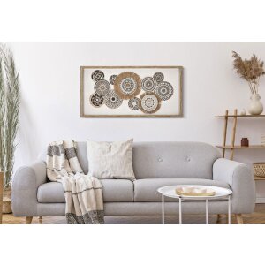 Mauro Ferretti mural Marcy 70x2,8x35 cm crema marrón