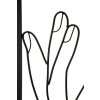 Panel mural Mauro Ferretti Simply Face 50,5x1,3x61 cm negro