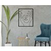 Panel mural Mauro Ferretti Simply Face 50,5x1,3x61 cm negro