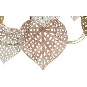 Panel mural Mauro Ferretti Corazones 91x2,5x39,5 cm...