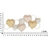 Panel mural Mauro Ferretti Corazones 91x2,5x39,5 cm multicolor
