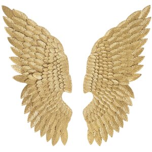 Mauro Ferretti panel mural Ali Beauty Set 2 piezas 37,5x3x100 cm color oro