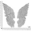 Mauro Ferretti panel mural Ali Beauty Set 2 piezas 37,5x3x100 cm color plata