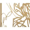 Mauro Ferretti panel mural Golden face 60x1x80 cm color oro