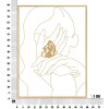 Mauro Ferretti panel mural manos en la cara 60x1x80 cm color oro