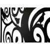Panel mural Mauro Ferretti árbol 70x1x70 cm negro