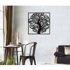 Panel mural Mauro Ferretti árbol 70x1x70 cm negro