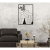 Panel mural Mauro Ferretti Elegant 60x1x80 cm negro