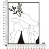 Panel mural Mauro Ferretti Elegant 60x1x80 cm negro