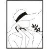Mauro Ferretti panel mural Mujer elegante 60x1x80 cm negro