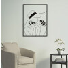 Mauro Ferretti panel mural Mujer elegante 60x1x80 cm negro