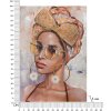 Mauro Ferretti mural Jennifer 70x3x100 cm multicolor