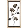 Mauro Ferretti Girish 30x2,5x60 cm panel mural negro marrón de hierro y MDF