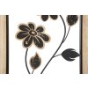 Mauro Ferretti Girish 30x2,5x60 cm panel mural negro marrón de hierro y MDF