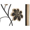 Mauro Ferretti Girish 30x2,5x60 cm panel mural negro marrón de hierro y MDF