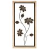 Mauro Ferretti panel mural Girish 30x2,5x60 cm marrón negro