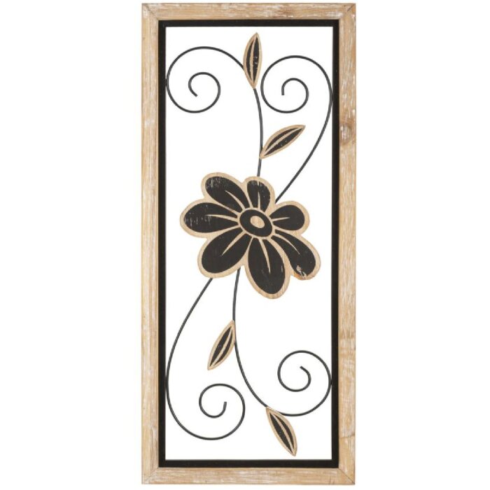 Mauro Ferretti panel mural Koman 26x2,5x60 cm marrón negro