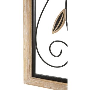 Mauro Ferretti panel mural Koman 26x2,5x60 cm marrón negro