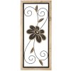Mauro Ferretti panel mural Koman 26x2,5x60 cm marrón negro