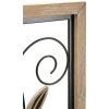 Mauro Ferretti panel mural Koman 26x2,5x60 cm marrón negro